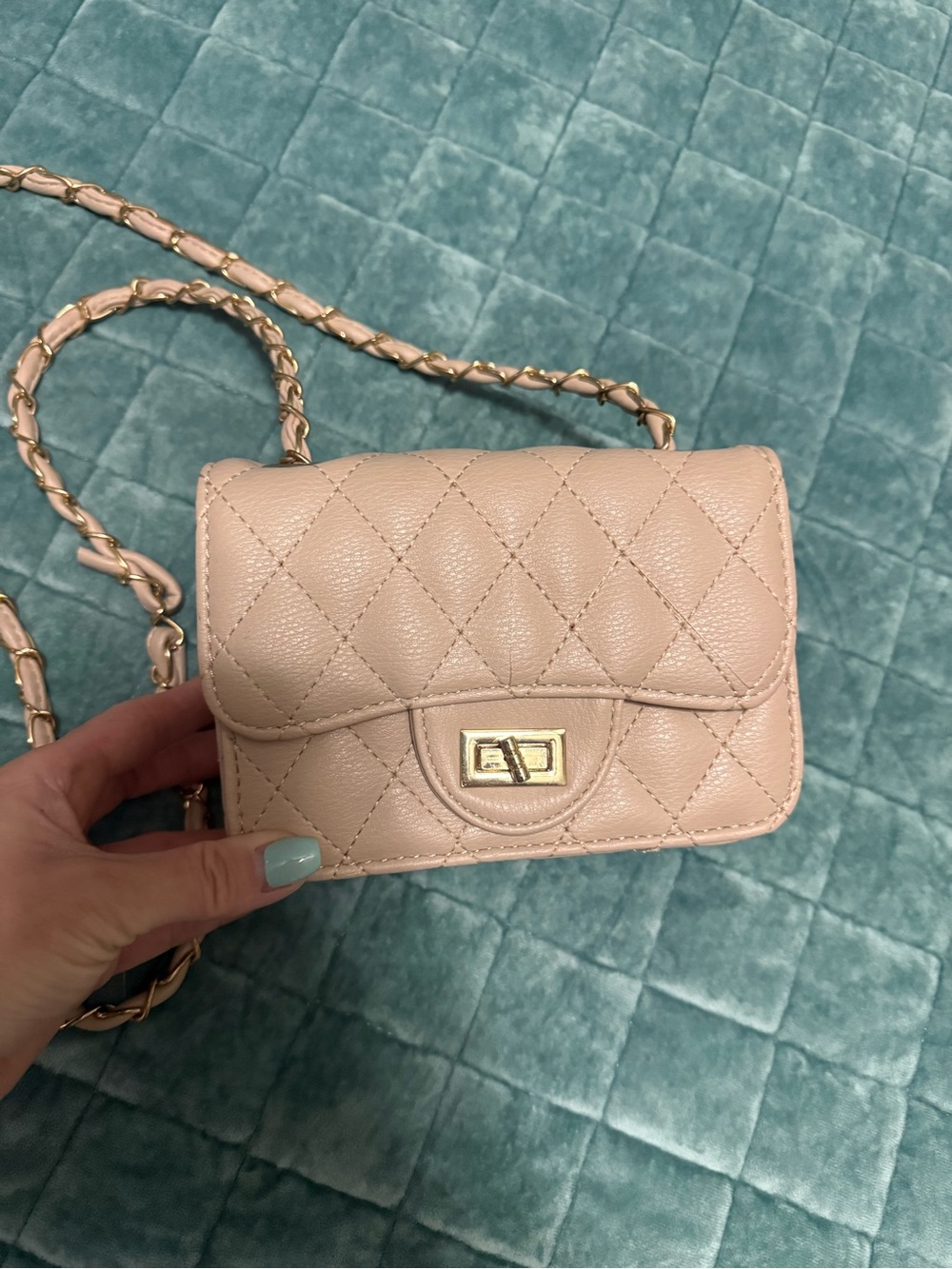 Blush crossbody bag